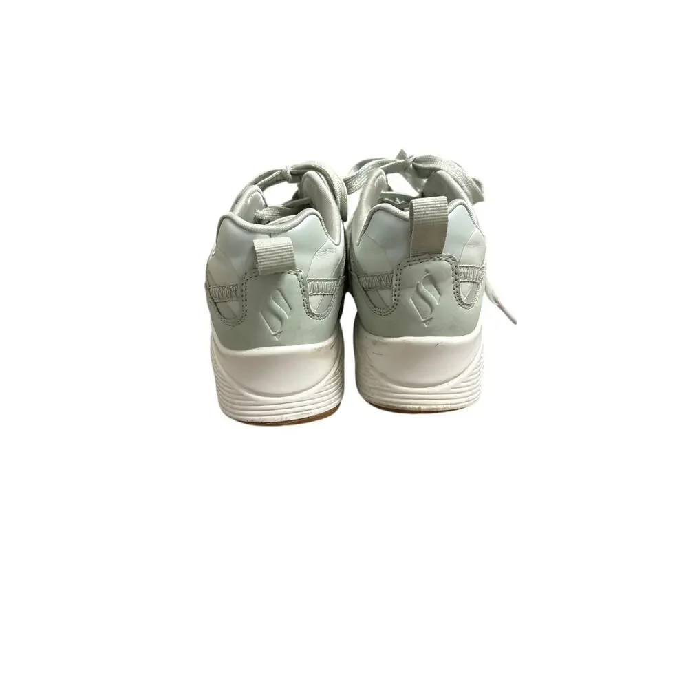 Skechers Sage Green Air-Code Memory Foam Tennis Shoes Sz 3